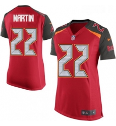 Womens Nike Tampa Bay Buccaneers 22 Doug Martin Game Red Team Color NFL Jersey
