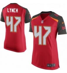 Womens Nike Tampa Bay Buccaneers 47 John Lynch Game Red Team Color NFL Jersey