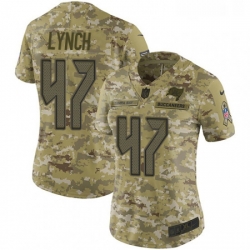 Womens Nike Tampa Bay Buccaneers 47 John Lynch Limited Camo 2018 Salute to Service NFL Jersey