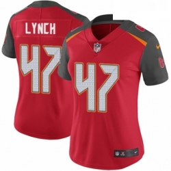 Womens Nike Tampa Bay Buccaneers 47 John Lynch Red Team Color Vapor Untouchable Elite Player NFL Jersey