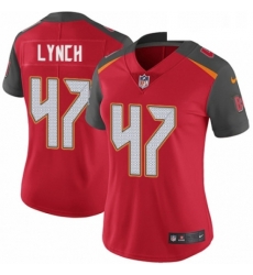 Womens Nike Tampa Bay Buccaneers 47 John Lynch Red Team Color Vapor Untouchable Limited Player NFL Jersey