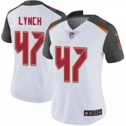 Womens Nike Tampa Bay Buccaneers 47 John Lynch White Vapor Untouchable Limited Player NFL Jersey