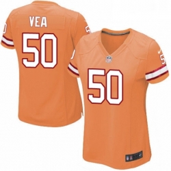 Womens Nike Tampa Bay Buccaneers 50 Vita Vea Elite Orange Glaze Alternate NFL Jersey