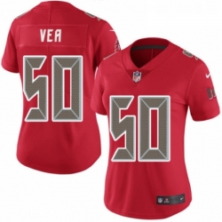 Womens Nike Tampa Bay Buccaneers 50 Vita Vea Limited Red Rush Vapor Untouchable NFL Jersey