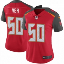 Womens Nike Tampa Bay Buccaneers 50 Vita Vea Red Team Color Vapor Untouchable Elite Player NFL Jersey