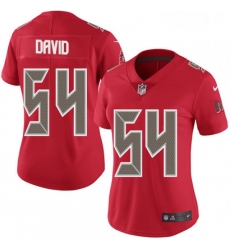 Womens Nike Tampa Bay Buccaneers 54 Lavonte David Limited Red Rush Vapor Untouchable NFL Jersey