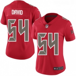 Womens Nike Tampa Bay Buccaneers 54 Lavonte David Limited Red Rush Vapor Untouchable NFL Jersey