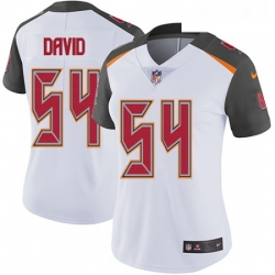 Womens Nike Tampa Bay Buccaneers 54 Lavonte David White Vapor Untouchable Limited Player NFL Jersey