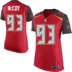 Womens Nike Tampa Bay Buccaneers 93 Gerald McCoy Game Red Team Color NFL Jersey