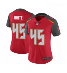 Womens Tampa Bay Buccaneers 45 Devin White Red Team Color Vapor Untouchable Limited Player Football Jersey