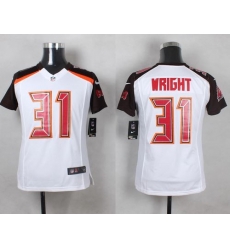 Nike Buccaneers #31 Major Wright White Youth Stitched NFL New Elite Jersey