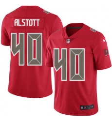 Nike Buccaneers #40 Mike Alstott Red Youth Stitched NFL Limited Rush Jersey