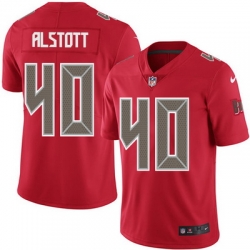 Nike Buccaneers #40 Mike Alstott Red Youth Stitched NFL Limited Rush Jersey