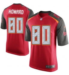 Nike Buccaneers #80 O  J  Howard Red Team Color Youth Stitched NFL New Elite Jersey