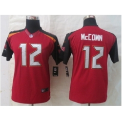 Nike Youth Tampa Bay Buccaneers #12 McCown Red Jerseys(2014 New)