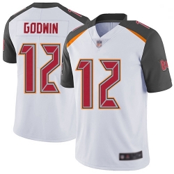 Youth Buccaneers 12 Chris Godwin White Stitched Football Vapor Untouchable Limited Jersey