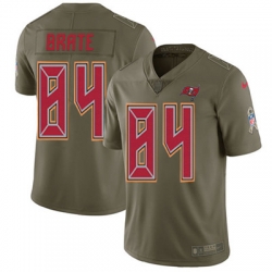 Youth Nike Buccaneers #84 Cameron Brate Olive Stitched NFL Limited 2017 Salute to Service Jersey
