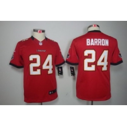 Youth Nike Tampa Bay Buccanee #24 Mark Barron Red Color[Youth Limited Jerseys]