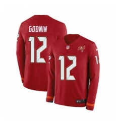 Youth Nike Tampa Bay Buccaneers 12 Chris Godwin Limited Red Therma Long Sleeve NFL Jersey