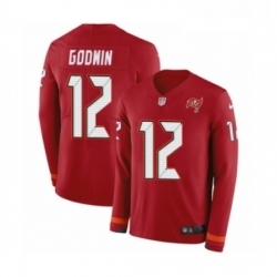 Youth Nike Tampa Bay Buccaneers 12 Chris Godwin Limited Red Therma Long Sleeve NFL Jersey