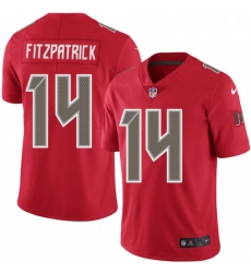 Youth Nike Tampa Bay Buccaneers 14 Ryan Fitzpatrick Limited Red Rush Vapor Untouchable NFL Jersey