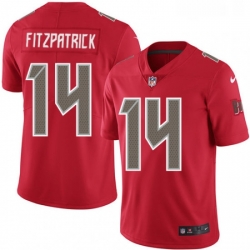 Youth Nike Tampa Bay Buccaneers 14 Ryan Fitzpatrick Limited Red Rush Vapor Untouchable NFL Jersey