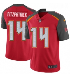 Youth Nike Tampa Bay Buccaneers 14 Ryan Fitzpatrick Red Team Color Vapor Untouchable Limited Player NFL Jersey
