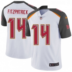 Youth Nike Tampa Bay Buccaneers 14 Ryan Fitzpatrick White Vapor Untouchable Limited Player NFL Jersey