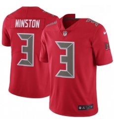 Youth Nike Tampa Bay Buccaneers 3 Jameis Winston Limited Red Rush Vapor Untouchable NFL Jersey