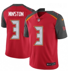 Youth Nike Tampa Bay Buccaneers 3 Jameis Winston Red Team Color Vapor Untouchable Limited Player NFL Jersey