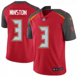 Youth Nike Tampa Bay Buccaneers 3 Jameis Winston Red Team Color Vapor Untouchable Limited Player NFL Jersey
