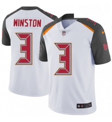 Youth Nike Tampa Bay Buccaneers 3 Jameis Winston White Vapor Untouchable Limited Player NFL Jersey