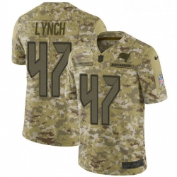 Youth Nike Tampa Bay Buccaneers 47 John Lynch Limited Camo 2018 Salute to Service NFL Jersey