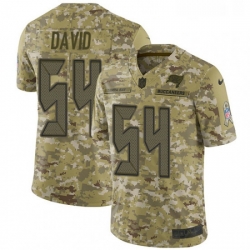 Youth Nike Tampa Bay Buccaneers 54 Lavonte David Limited Camo 2018 Salute to Service NFL Jersey
