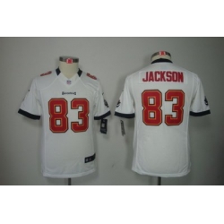 Youth Nike Tampa Bay Buccaneers 83# Vincent Jackson White Color[Youth Limited Jerseys]