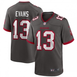 Youth Tampa Bay Buccaneers 13 Mike Evans Nike Pewter Alternate Vapor Limited Jersey