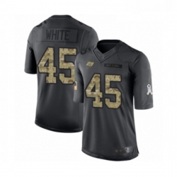 Youth Tampa Bay Buccaneers 45 Devin White Limited Black 2016 Salute to Service Football Jersey