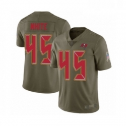Youth Tampa Bay Buccaneers 45 Devin White Limited Olive 2017 Salute to Service Football Jersey