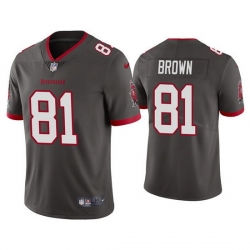 Youth Tampa Bay Buccaneers 81 Antonio Brown Grey Vapor Untouchable Limited Stitched Jersey 