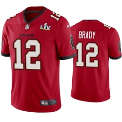 Men GOAT Tom Brady Super Bowl LV Red Vapor Limited Jersey