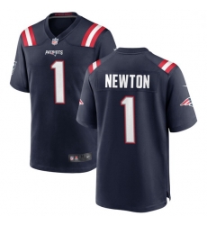 Men New England Patriots 1 Cam Newton Nike Navy Vapor Rush Limited Player Jersey