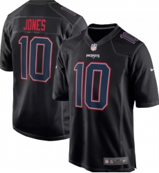 Men New England Patriots 10 Mac Jones Black Stitched Football Jersey