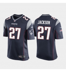 Men New England Patriots #27 J.C. Jackson Game Jersey Navy