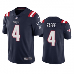 Men New England Patriots 4 Bailey Zappe Navy Vapor Untouchable Limited Stitched Jersey