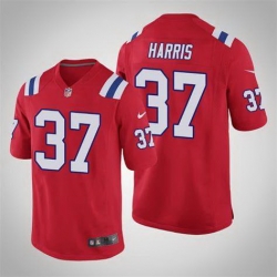 Men New England Patriots Damien Harris #37 Red Vapor Limited Jersey