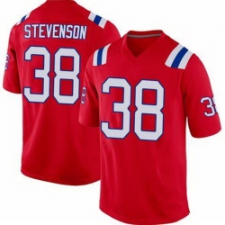 Men New England Patriots Rhamondre Stevenson #38 Red Vapor Limited Jersey