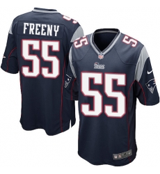 Men Nike New England Patriots #55 Jonathan Freeny Navy Blue Game Jersey