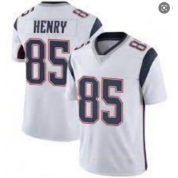 Men Nike New England Patriots  Hunter Henry 85 Limited White Vapor Untouchable Limited Jers