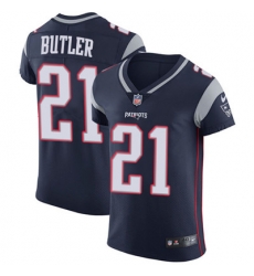 Men Nike Patriots #21 Malcolm Butler Navy Blue Team Color Stitched NFL Vapor Untouchable Elite Jersey