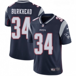Mens Nike New England Patriots 34 Rex Burkhead Navy Blue Team Color Vapor Untouchable Limited Player NFL Jersey